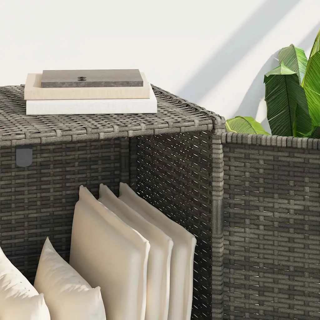 Garden Storage Cabinet Outdoor Furniture Tool Box Organiser Grey 83 x 45 x 76 cm