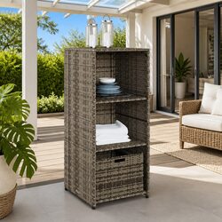 Value and Practicality in a Grey Garden Storage Cabinet