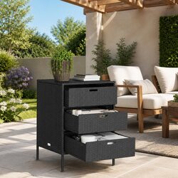Reliable Outdoor Storage Cabinet with 3 Drawers