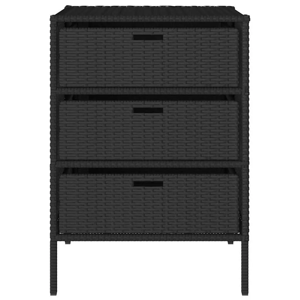 Outdoor Storage Cabinet with 3 Drawers