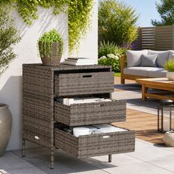 Reliable Garden Storage Cabinet with 3 Drawers