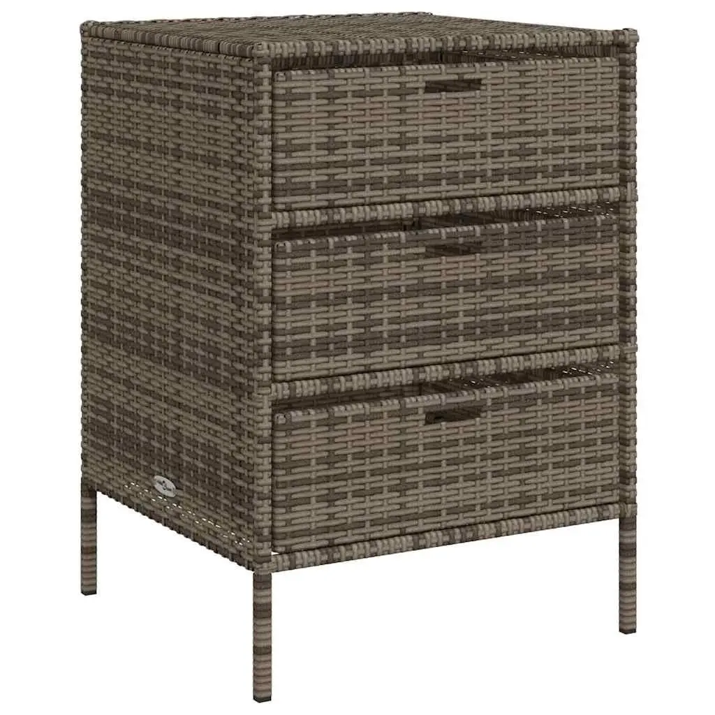 Garden Storage Cabinet with 3 Drawers