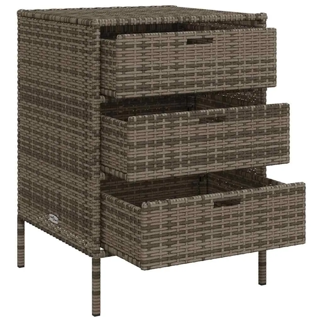 Garden Storage Cabinet with 3 Drawers