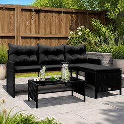 Reliable and Comfortable L-Shaped Garden Sofa Set