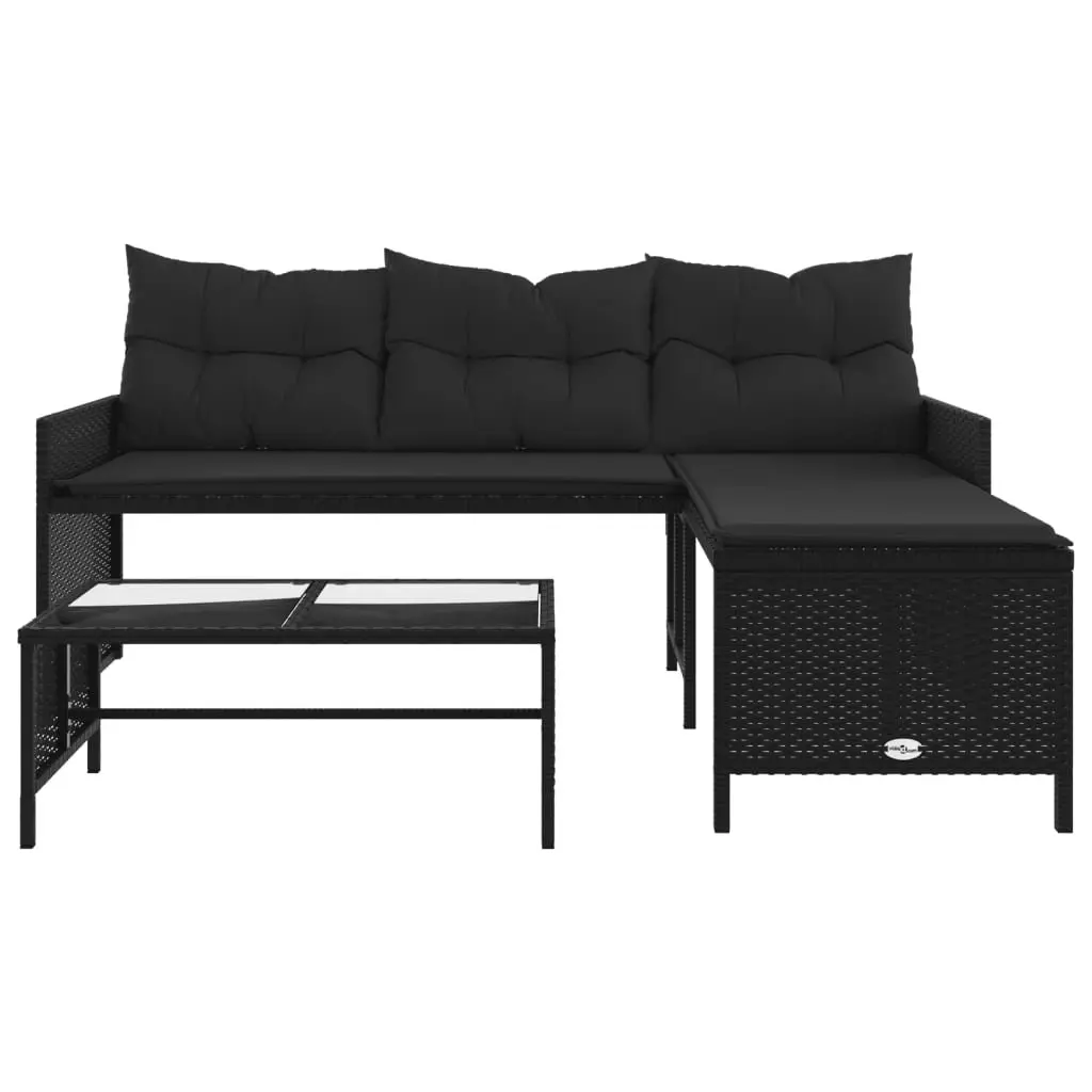 L-Shaped Garden Sofa Set