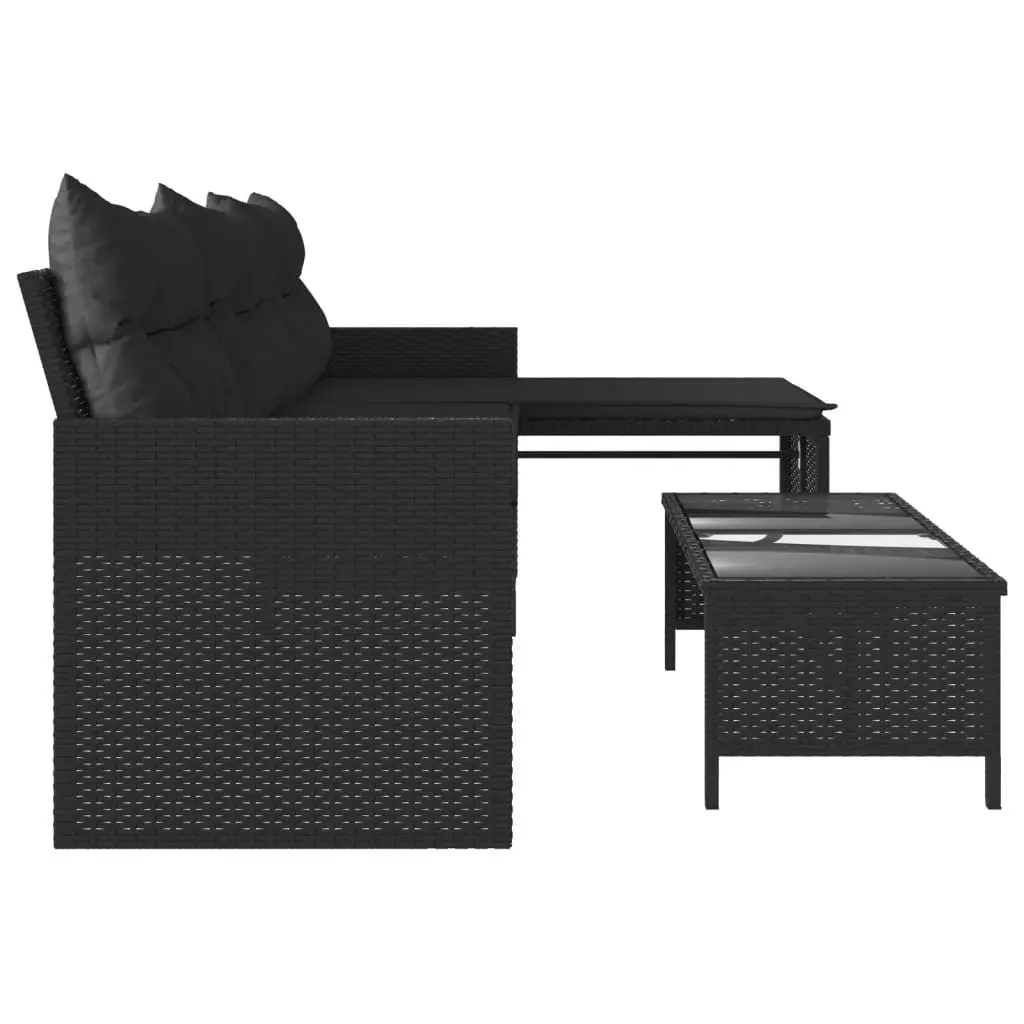 L-Shaped Garden Sofa Set