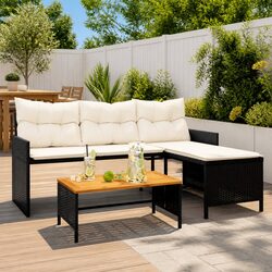 Versatile L-Shaped Garden Sofa Set with Comfort in Mind