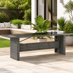 Reliable and Stylish Grey Garden Table for Outdoors