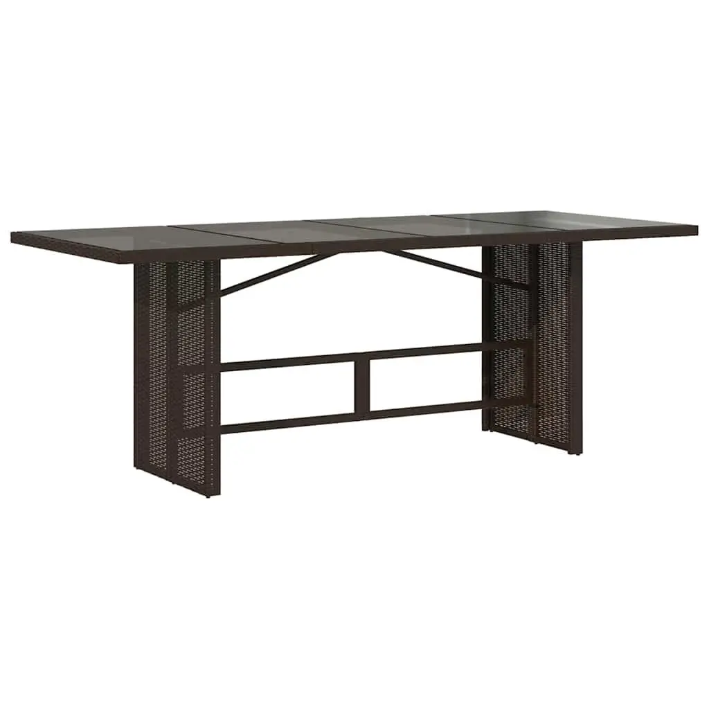 Brown Garden Table with Easy Maintenance