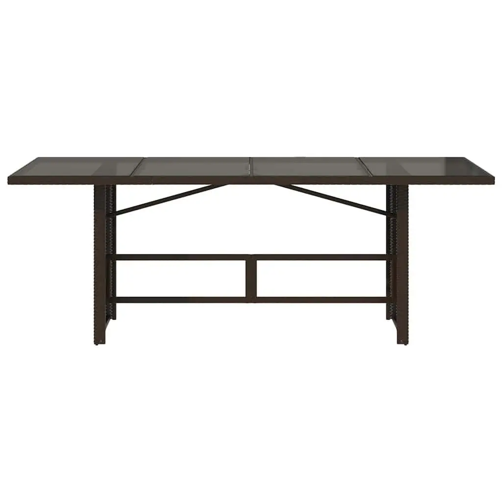 Brown Garden Table with Easy Maintenance