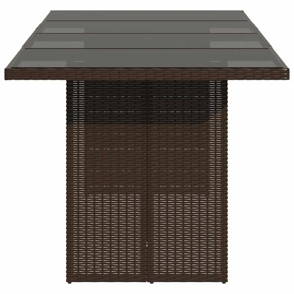Brown Garden Table with Easy Maintenance