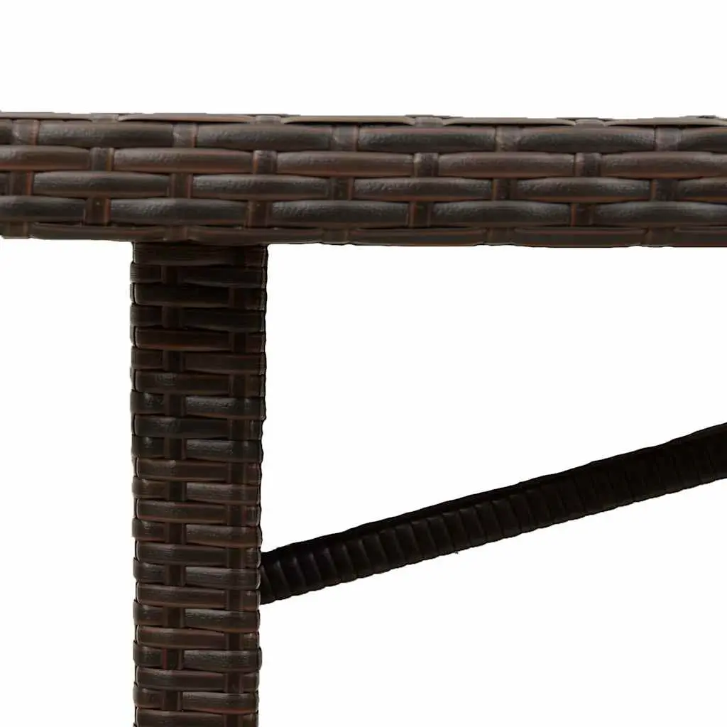 Brown Garden Table with Easy Maintenance
