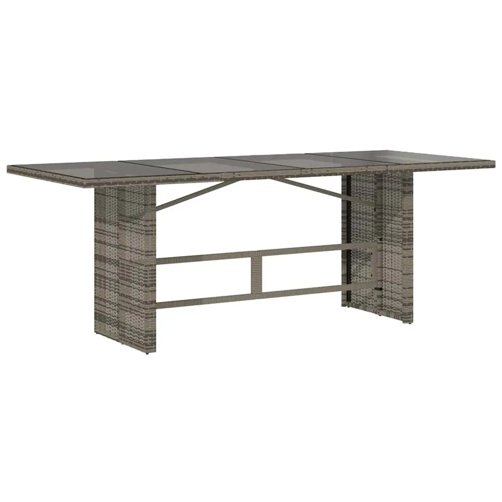 Garden Table with Glass Top for Outdoor Use