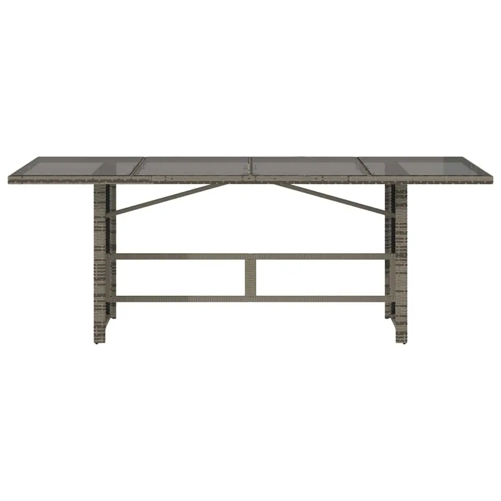 Garden Table with Glass Top for Outdoor Use