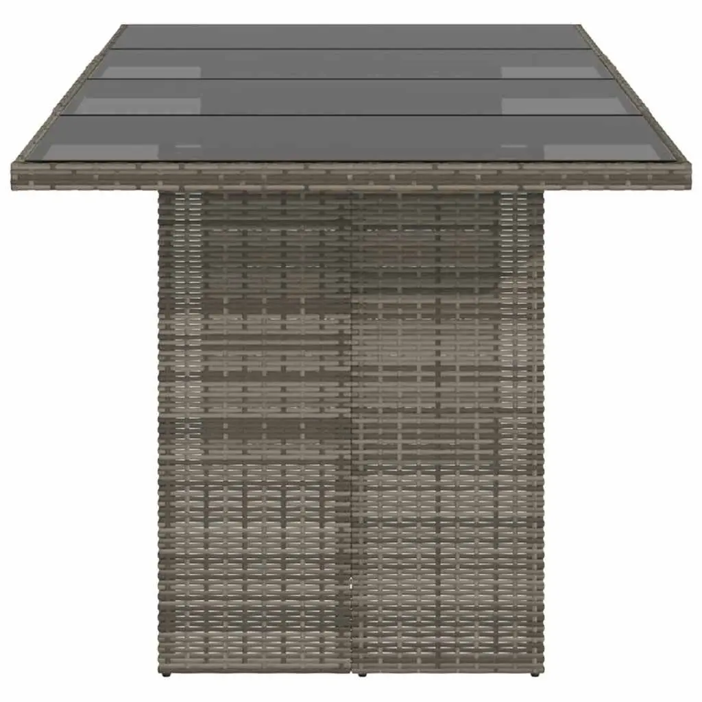 Garden Table with Glass Top for Outdoor Use