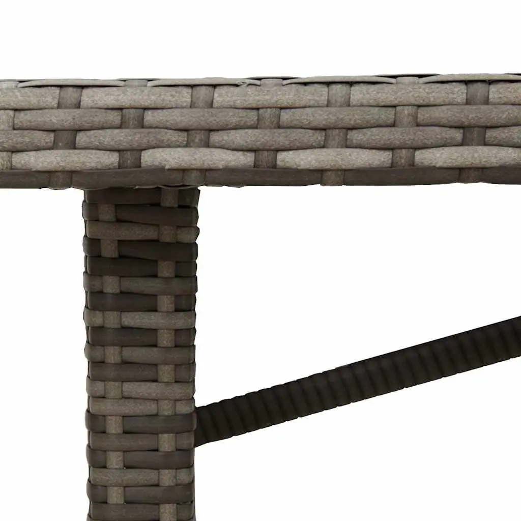 Garden Table with Glass Top for Outdoor Use