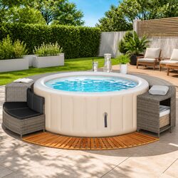 Reliable Hot Tub Surround with Storage Bench and Seating