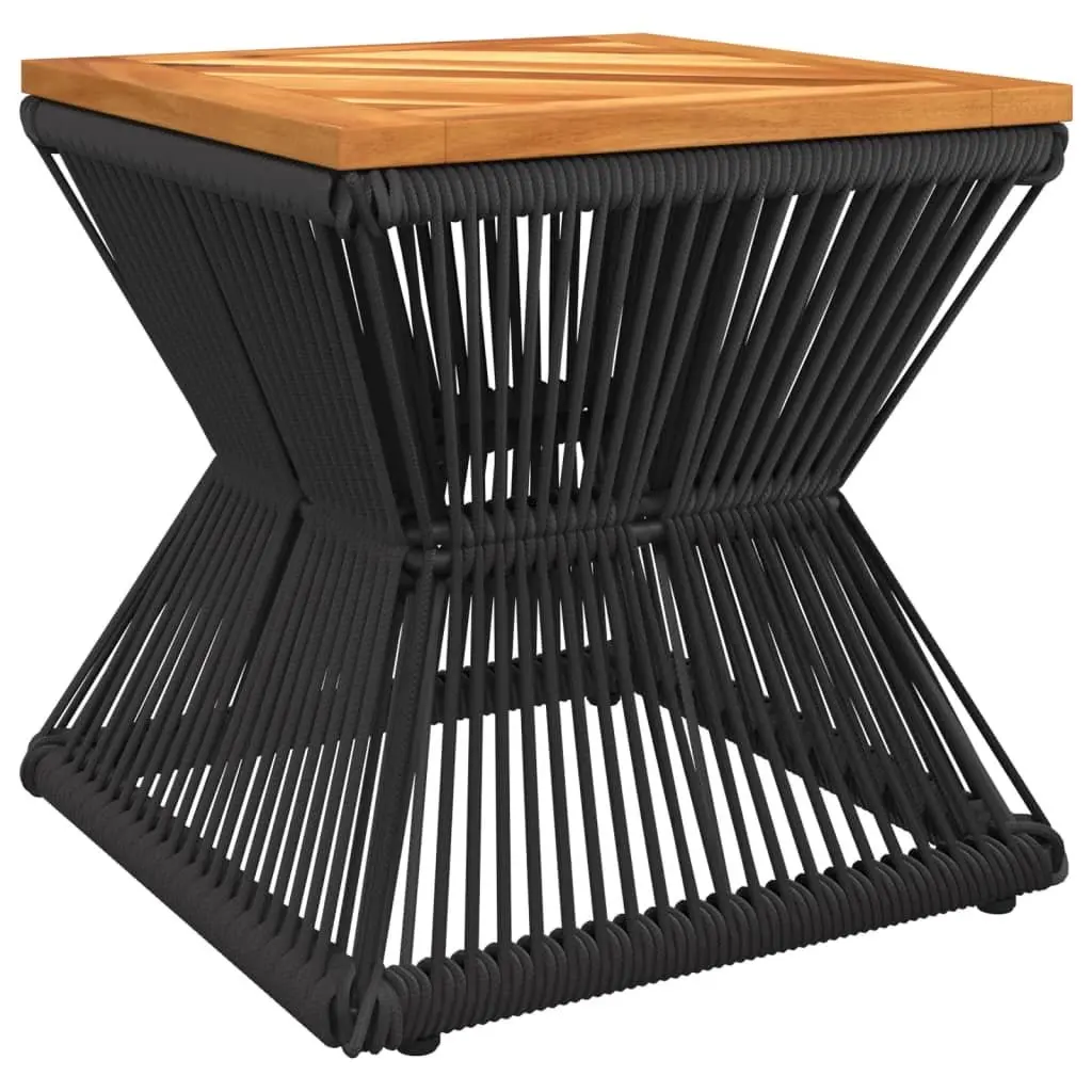 Coffee Table with Steel Wire Base Brown Solid Wood Living Room Accent Furniture