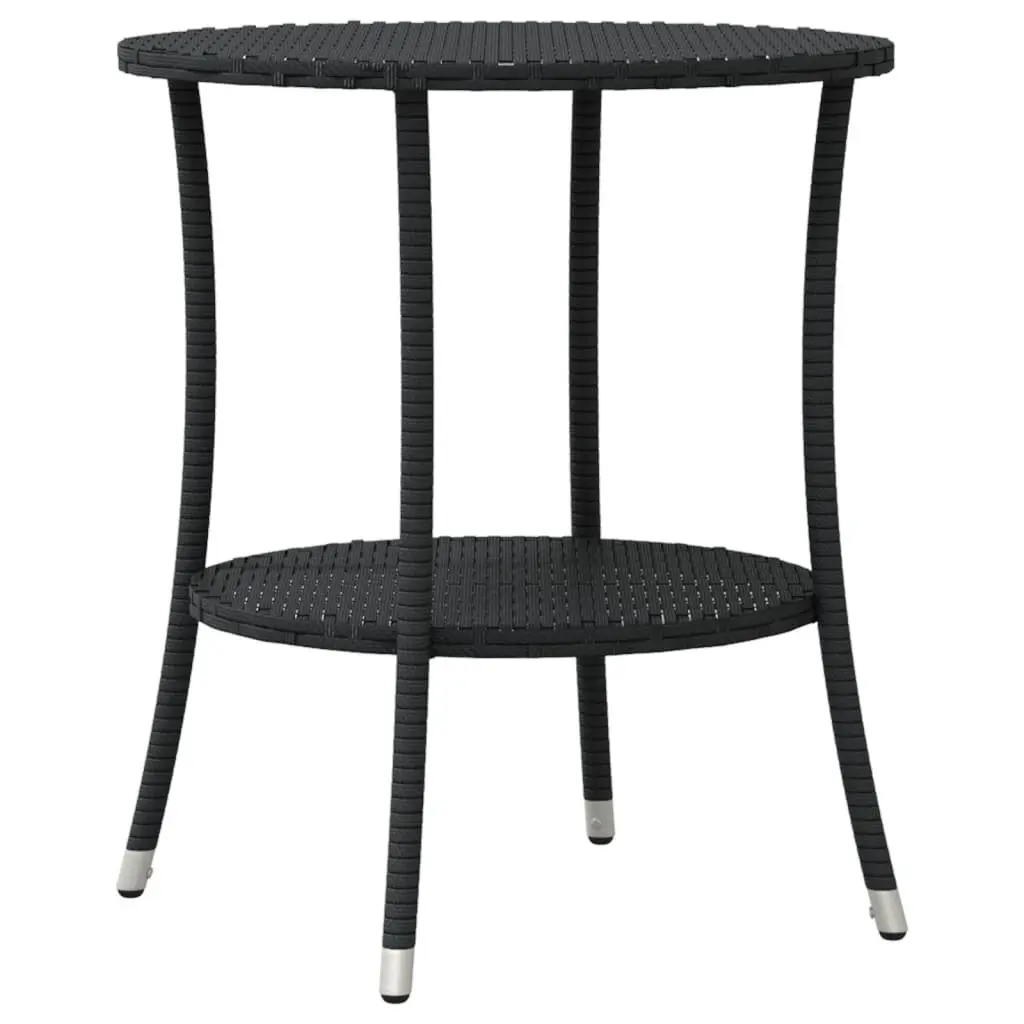 Bistro Set 3 Piece Outdoor Garden Furniture Patio Chairs Table Black