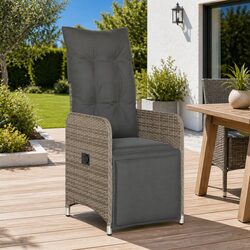 Reliable Grey Outdoor Reclining Chair with Comfort in Mind