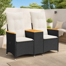 Comfortable Outdoor Reclining Sofa with Central Table