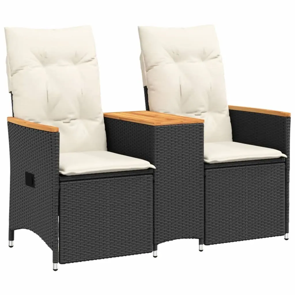 Outdoor Reclining Sofa with Central Table