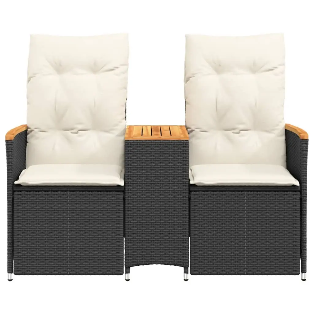 Outdoor Reclining Sofa with Central Table