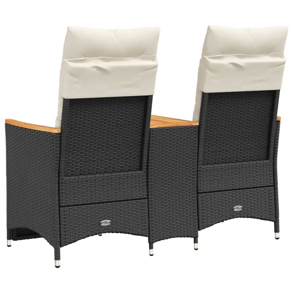 Outdoor Reclining Sofa with Central Table