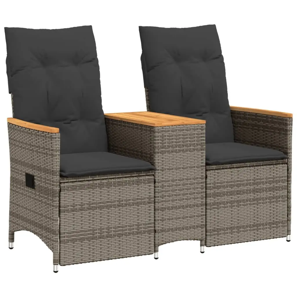 Grey Outdoor Reclining Sofa