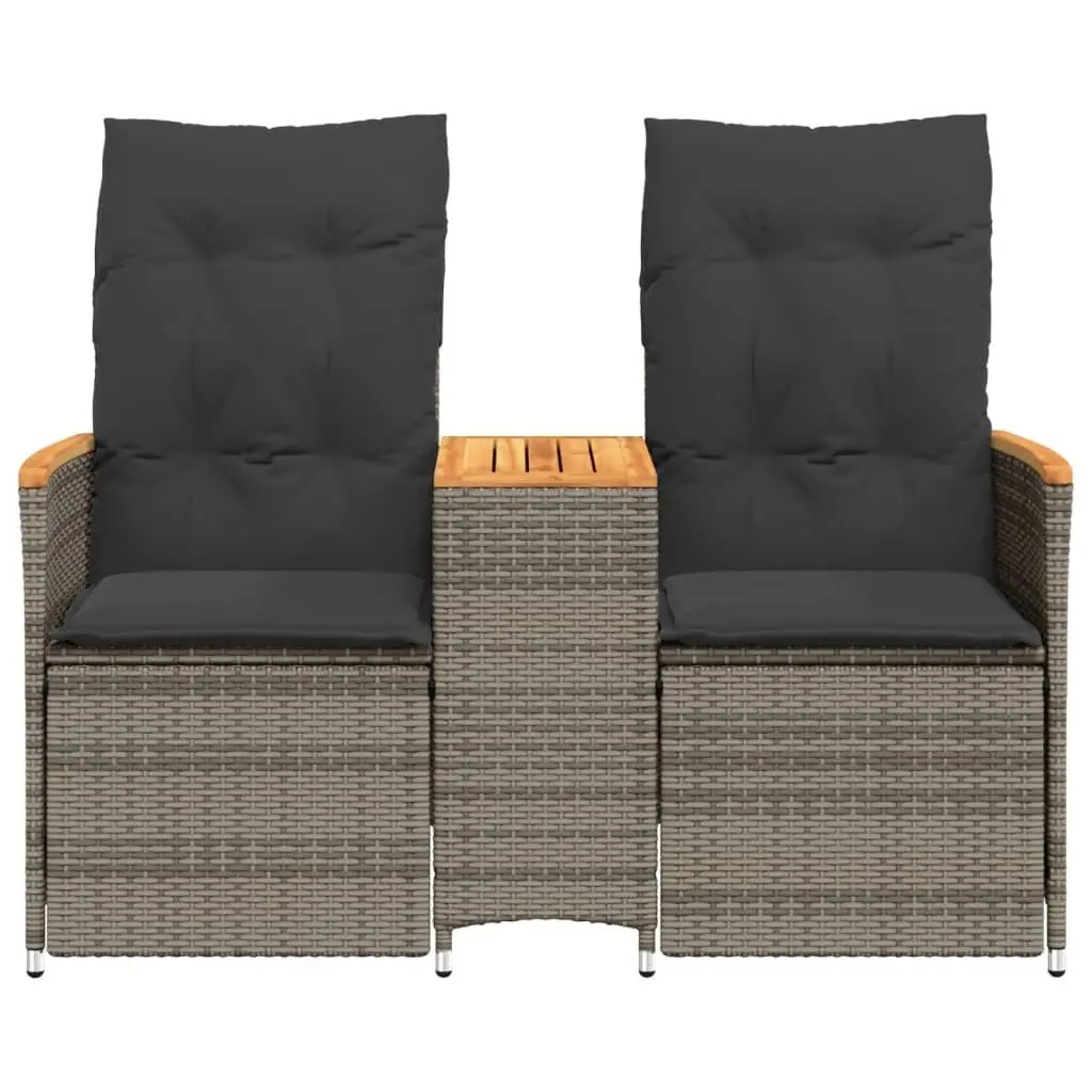 Grey Outdoor Reclining Sofa