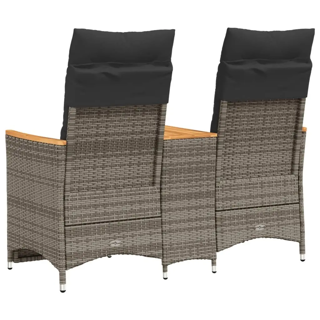 Grey Outdoor Reclining Sofa