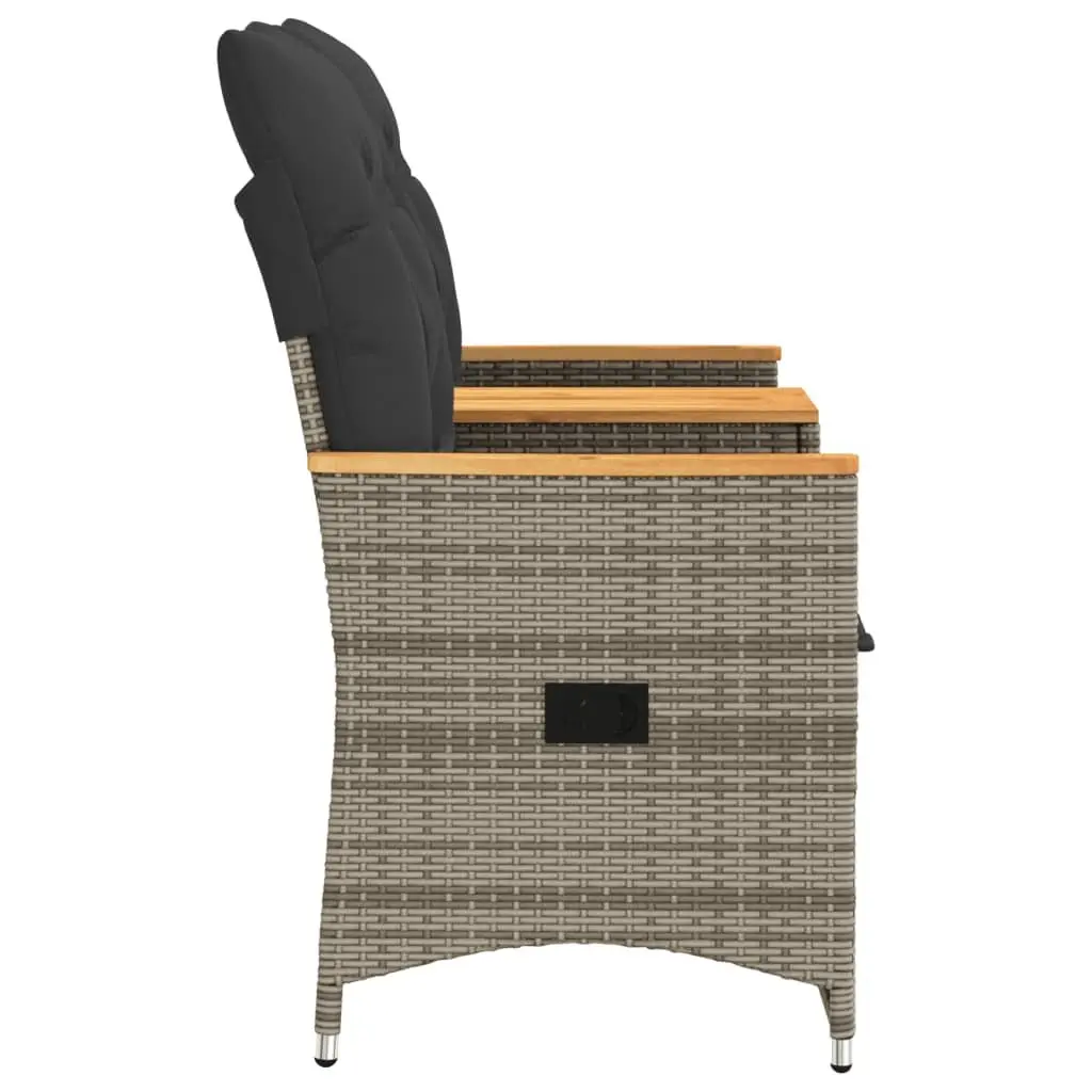 Grey Outdoor Reclining Sofa