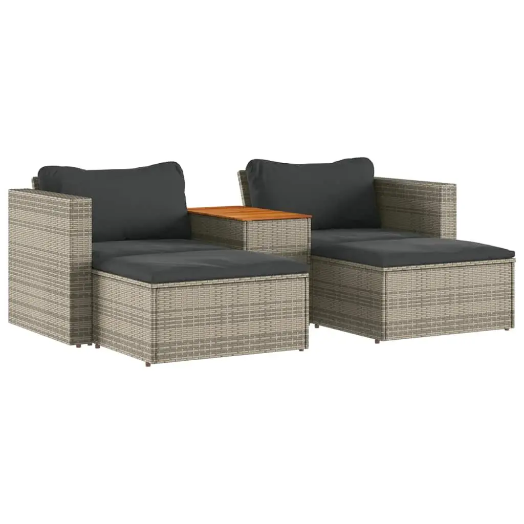5 Piece Garden Sofa Set for Outdoor Relaxation
