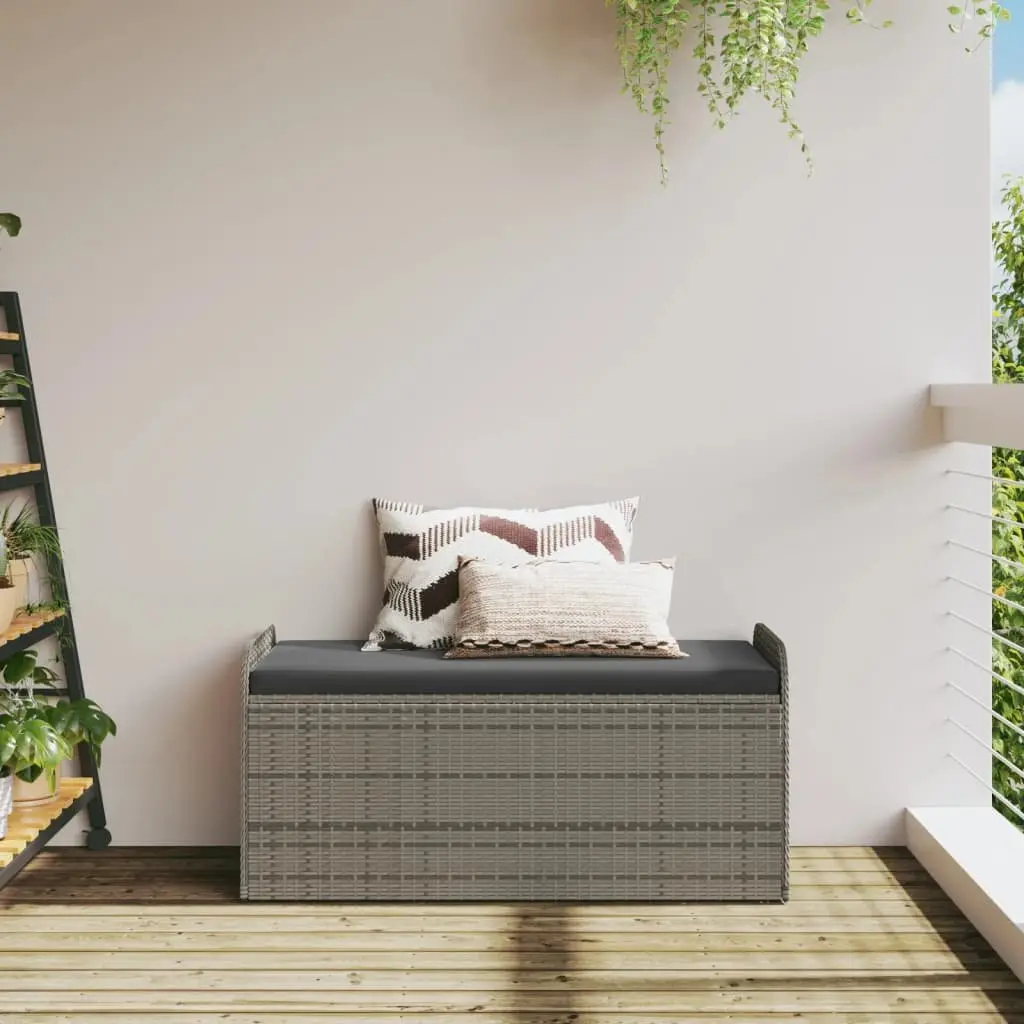 Outdoor Storage Bench with Cushion