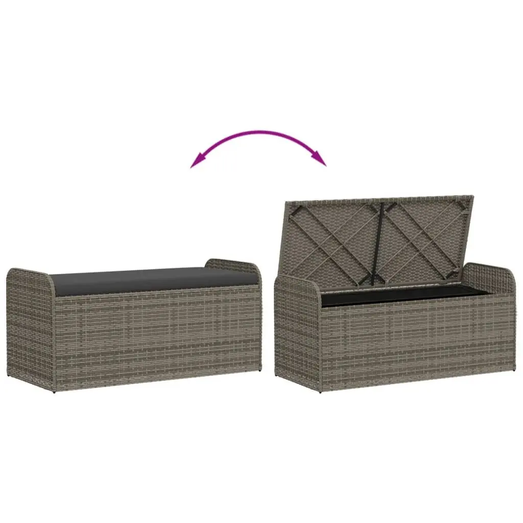 Outdoor Storage Bench with Cushion