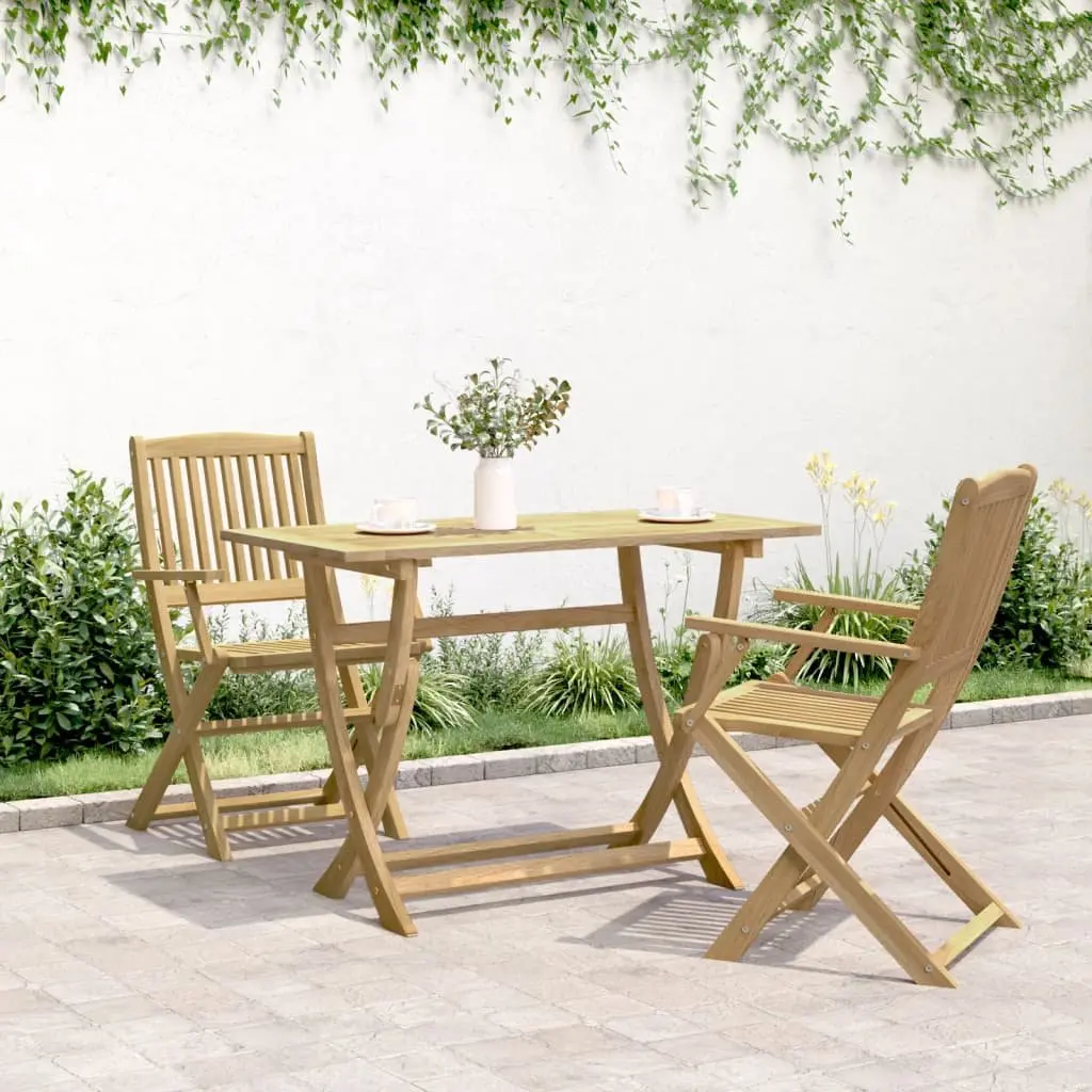 Folding Garden Table in Solid Acacia Wood