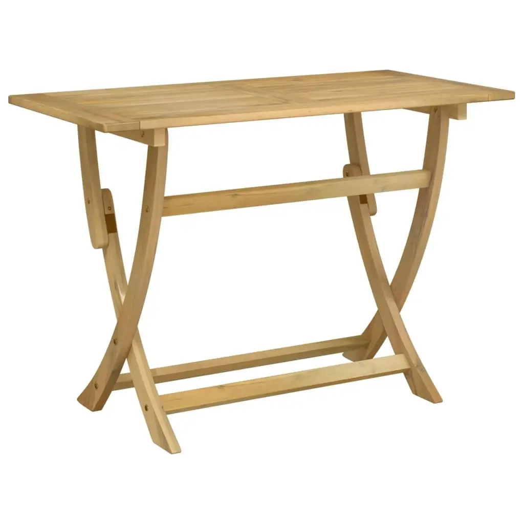 Folding Garden Table in Solid Acacia Wood