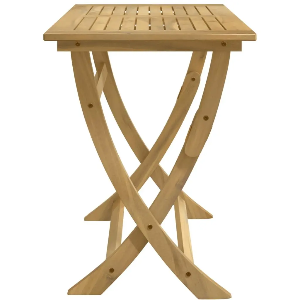 Folding Garden Table in Solid Acacia Wood
