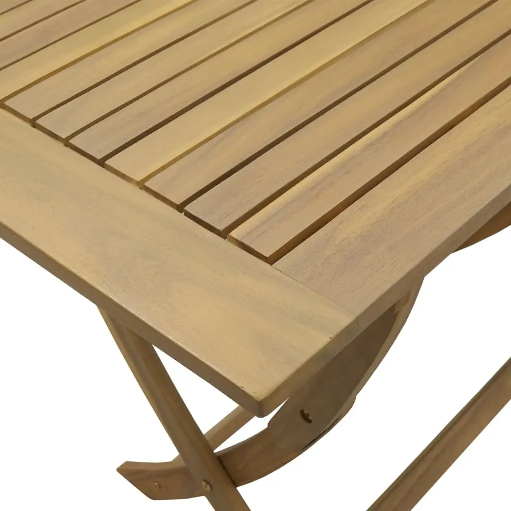 Folding Garden Table in Solid Acacia Wood