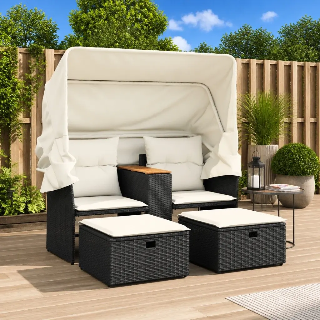 Outdoor Sofa with Canopy