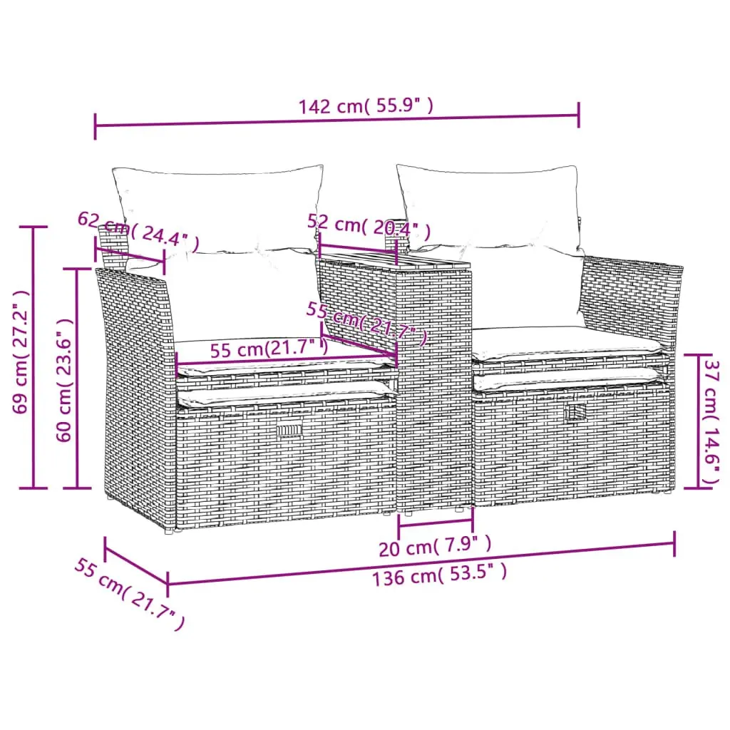 Outdoor Garden Sofa Set
