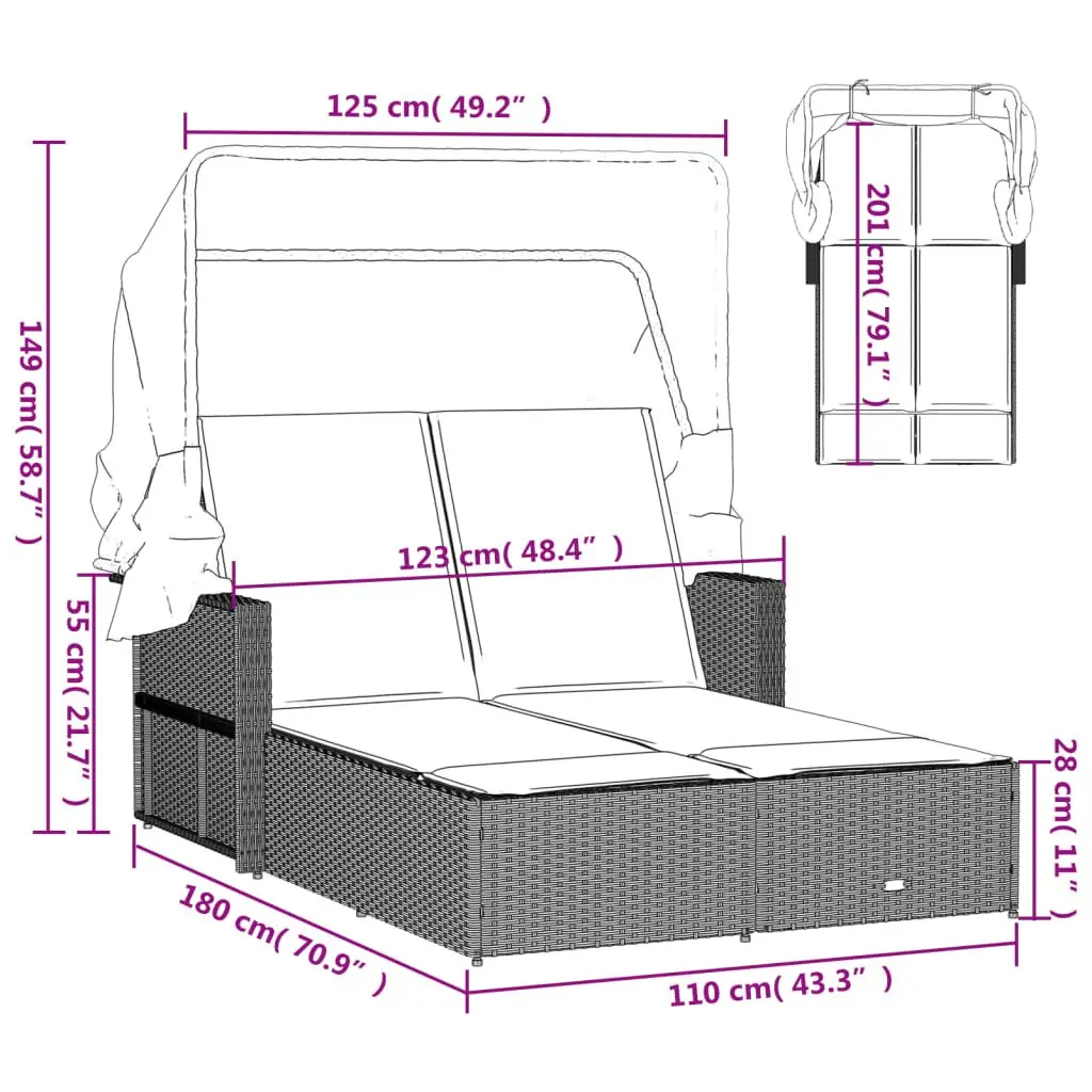 Double Sun Lounger
