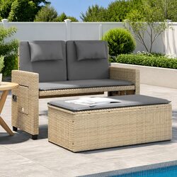 Comfort and Style with the Beige 2-in-1 Sofa Bed