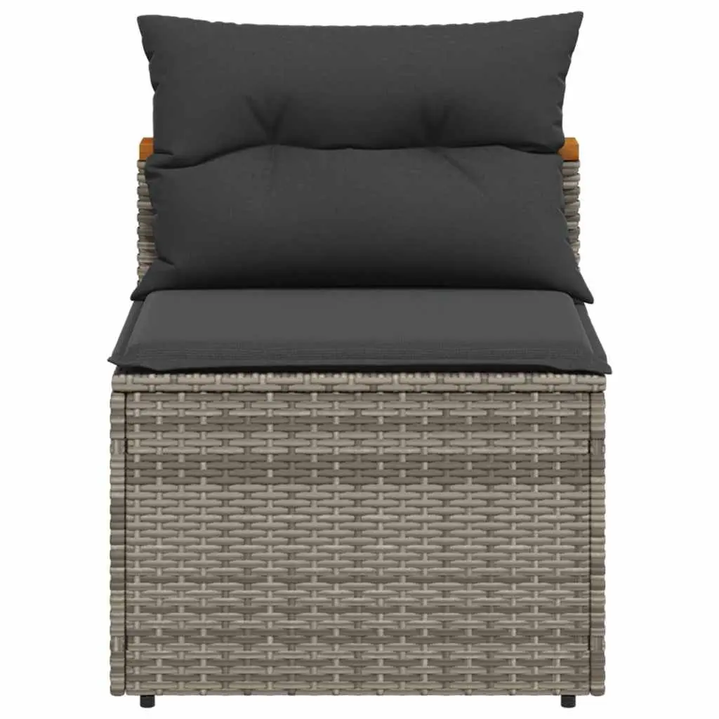 Outdoor Garden Sofas Armless Seating 2 Piece Set Grey