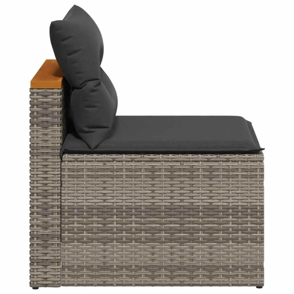 Outdoor Garden Sofas Armless Seating 2 Piece Set Grey