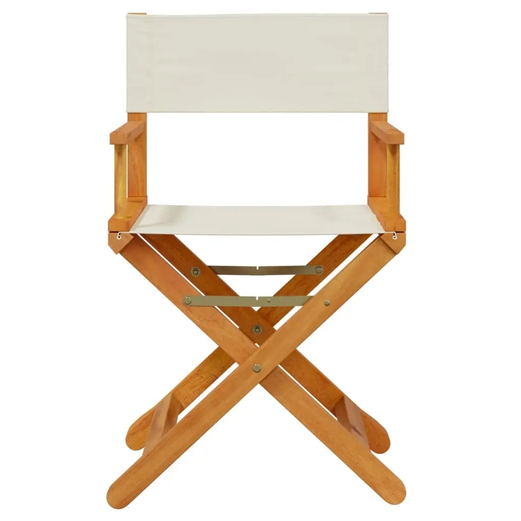 Folding Director Chairs Outdoor Seating 2 Pack Cream