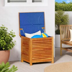 Reliable Outdoor Storage Box, Solid Acacia Wood 60x50x56 cm