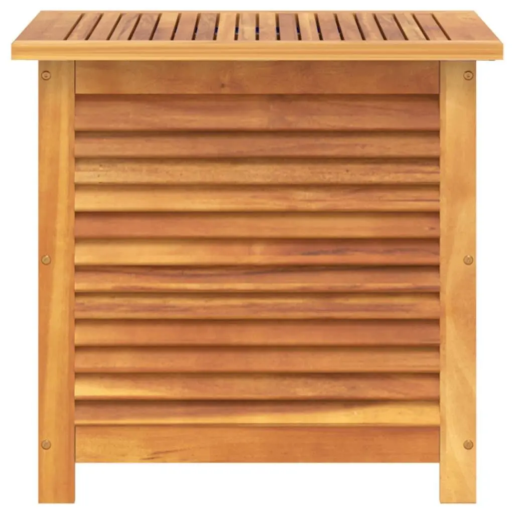 Garden Storage Box Outdoor Furniture Organizer 60x50x56 cm Brown Solid Acacia Wood