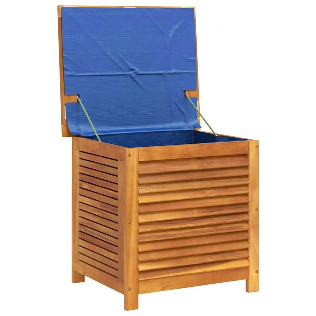 Garden Storage Box Outdoor Furniture Organizer 60x50x56 cm Brown Solid Acacia Wood