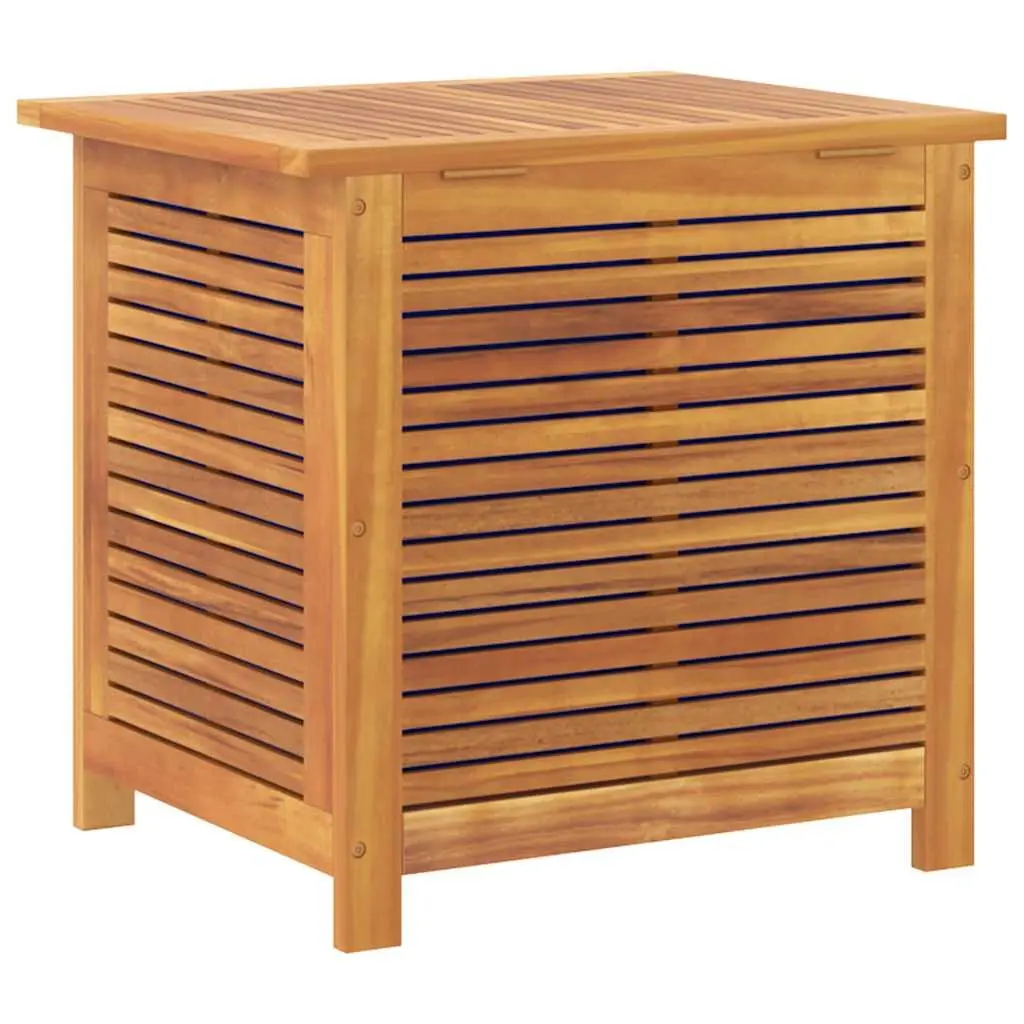 Garden Storage Box Outdoor Furniture Organizer 60x50x56 cm Brown Solid Acacia Wood